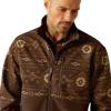 ARIAT Men’s New Team Softshell Mexico Water Resistant Jacket(Banyan Bark Southwest Print)