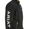ARIAT Men’s New Team Softshell Mexico Water Resistant Jacket(Black)