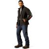 ARIAT Men’s New Team Softshell Mexico Water Resistant Jacket(Black/Mexico)