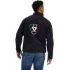ARIAT Men’s New Team Softshell Mexico Water Resistant Jacket(Mex Black)