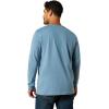 ARIAT Mens Rebar Cotton Strong Logo T-Shirt(Bluestone)
