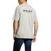 ARIAT Mens Rebar Cotton Strong Logo T-Shirt(Heather Grey)