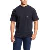 ARIAT Mens Rebar Cotton Strong T-Shirt(Black)