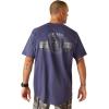 ARIAT Mens Rebar Cotton Strong T-Shirt(Blue Indigo)