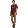 ARIAT Men’s Rebar Cotton Strong T-Shirt(Burgundy Heather)