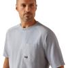 ARIAT Mens Rebar Cotton Strong T-Shirt(Infinity Heather)
