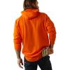 ARIAT Mens Rebar Cottonstrong Hooded T-Shirt(Bright Orange)
