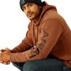 ARIAT Men’s Rebar Graphic Hoodie(Aztec/Coffee Bean)