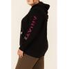 ARIAT Men’s Rebar Graphic Hoodie(Black/Purple)
