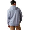 ARIAT Men’s Rebar Graphic Hoodie(Colony Blue Heather/Firebrick)