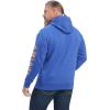 ARIAT Men’s Rebar Graphic Hoodie(Deep Ultramarine/ Rebar Orange)