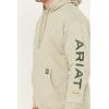 ARIAT Men’s Rebar Graphic Hoodie(Desert Sage Heather/ Beetle)