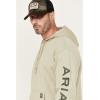 ARIAT Men’s Rebar Graphic Hoodie(Desert Sage Heather/ Beetle)