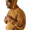 ARIAT Men’s Rebar Graphic Hoodie(Dijon/Mole)