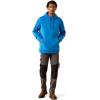 ARIAT Men’s Rebar Graphic Hoodie(French Blue/Sodalite Blue)