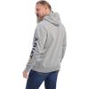 ARIAT Men’s Rebar Graphic Hoodie(Heather Grey/Deep Ultramarine)