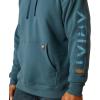 ARIAT Men’s Rebar Graphic Hoodie(Stargazer/Larkspur)