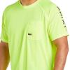 ARIAT Mens Rebar Heat Fighter Long Sleeve T-Shirt(Lime)