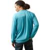 ARIAT Mens Rebar Heat Fighter Long Sleeve T-Shirt(Maui Blue)