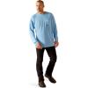 ARIAT Mens Rebar Heat Fighter Long Sleeve T-Shirt(Stratosphere Blue)