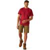 ARIAT Mens Rebar Heat Fighter Long Sleeve T-Shirt(Tibetan Red/Infinity Heather)