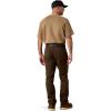 ARIAT Men’s Rebar M4 Relaxed Durastretch Made Tough Stackable Straight Leg Pant(Brown)