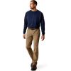 ARIAT Men’s Rebar M4 Relaxed Durastretch Made Tough Stackable Straight Leg Pant(Field Khaki)