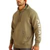 ARIAT Men’s Rebar Roughneck Pullover Hoodie(Deep Lichen)