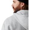 ARIAT Men’s Rebar Workman 1/4 Zip Hoodie(Heather Grey Spacedye)