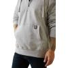 ARIAT Men’s Rebar Workman 1/4 Zip Hoodie(Heather Grey Spacedye)
