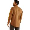 ARIAT Men’s Rebar Workman Logo(Rebar Khaki Heather/Rebar Oran)