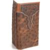 ARIAT Men’s Rodeo Ostrich Print Floral Embossed Wallet – A3553102 One Size