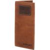 ARIAT Men’s Rodeo Wallet, Medium Brown Genuine Leather, USA Flag Patch, Multiple Card Slots, 6-1/2″ x 3-1/2″(Tan)