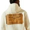 ARIAT Men’s Shield Steerhead Hoodie(Oatmeal)