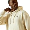 ARIAT Men’s Shield Steerhead Hoodie(Oatmeal)