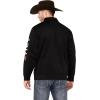 ARIAT Men’s Team Logo 1/4 Zip Sweatshirt(Black)