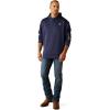 ARIAT Men’s Tek Fleece 2.0 American Circle Hoodie(Navy Heather)