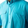 ARIAT Men’s Venttek Outbound Classic Fit Shirt(Turquoise Reef)
