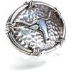 ARIAT Men’s Western Buckle, Antique Silver with Steer Head Motif and Barbwire Edging-A37050(Silver)