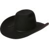 ARIAT Mens Wool Punchy Crown Cowboy Brim 2 Cord Band Western Hat(Black)
