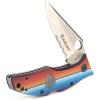 ARIAT Mexico Logo Hybrid Blade Folding Knife, Black, 3″ Blade (Medium)(Serape)