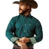ARIAT Pro Series Norbert Classic Fit Shirt(Deep Teal)
