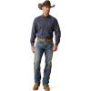 ARIAT Pro Series Norbert Classic Fit Shirt(Navy Blue/Light Blue)