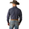 ARIAT Pro Series Norbert Classic Fit Shirt(Navy Blue/Light Blue)