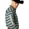 ARIAT Pro Series Norbert Classic Fit Shirt(Turquoise/White)