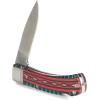 ARIAT Red/Blue Southwest Smooth Blade Folding Pocket Knife, Multicolor, 3” Blade (Large)(Multicolor (Aztec))