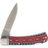 ARIAT Red/Blue Southwest Smooth Blade Folding Pocket Knife, Multicolor, 3” Blade (Large)(Multicolor (Aztec))