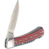 ARIAT Red/Blue Southwest Smooth Blade Folding Pocket Knife, Multicolor, 3” Blade (Large)(Multicolor (Aztec))