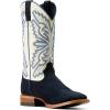 ARIAT Sting Western Boots(Blanco/Indigo Roughout)