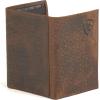ARIAT Trifold Wallet Emboss Corner Logo Brown One Size